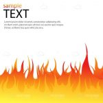 Abstract Background with Fire Flames and Sample Text